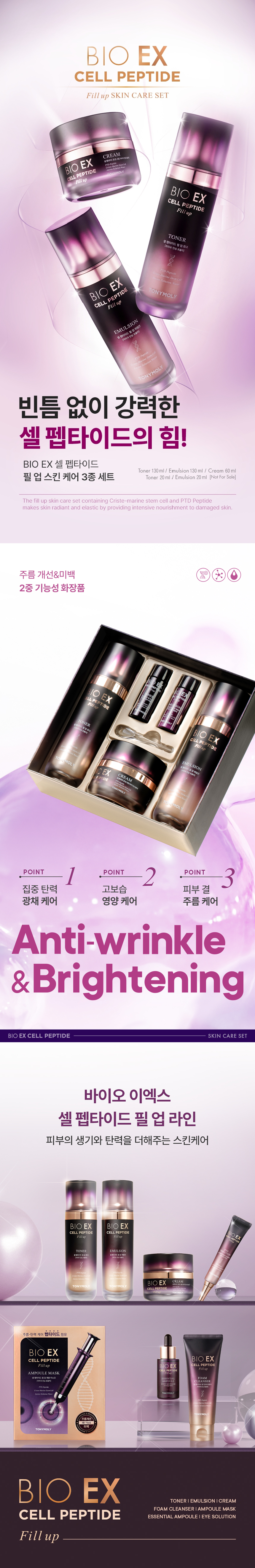bio ex cell peptide fill up 3 set overview